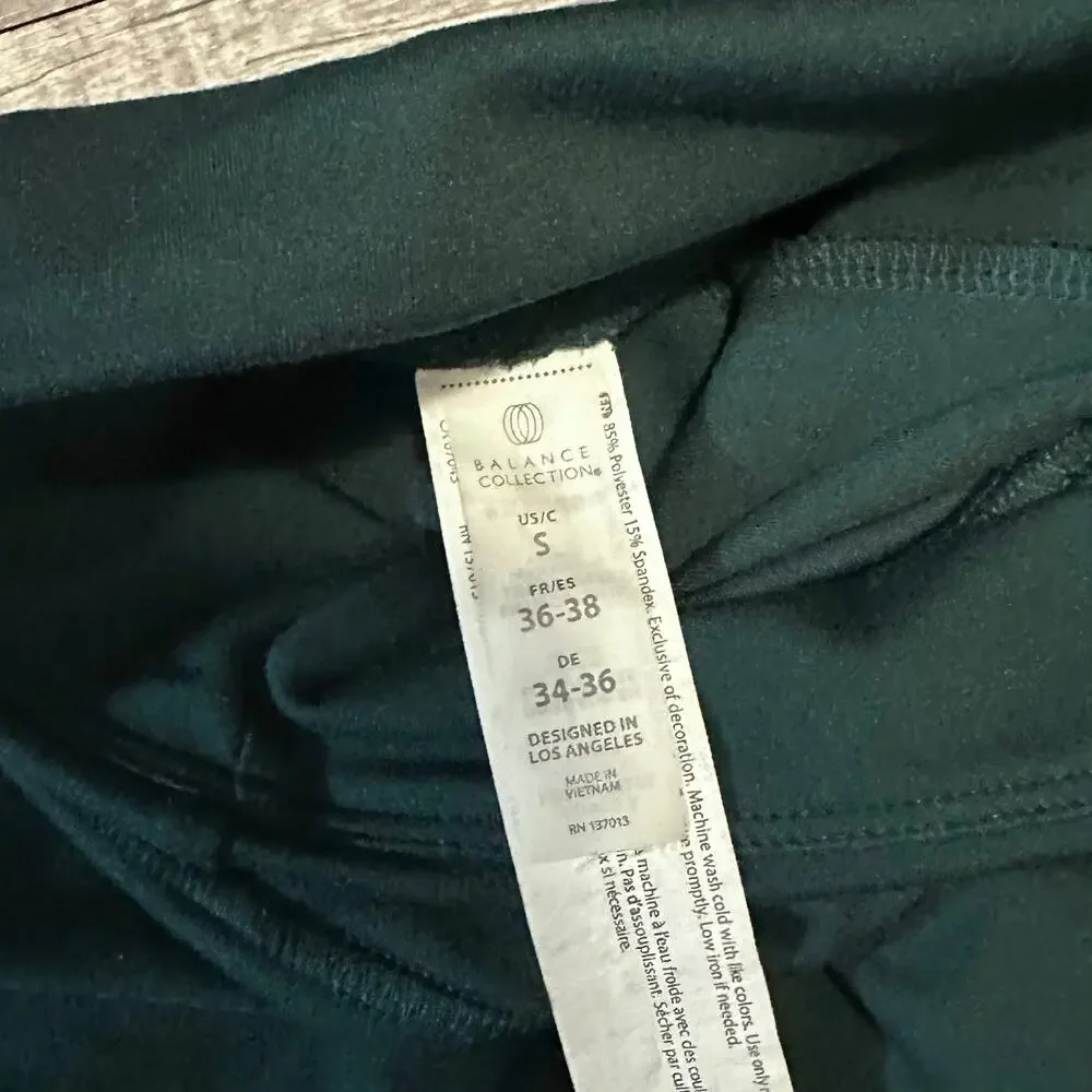 Legging Bundle Women Small Marika Green & 90 Degree Black Stripe Print Athletic - Picture 8 of 9